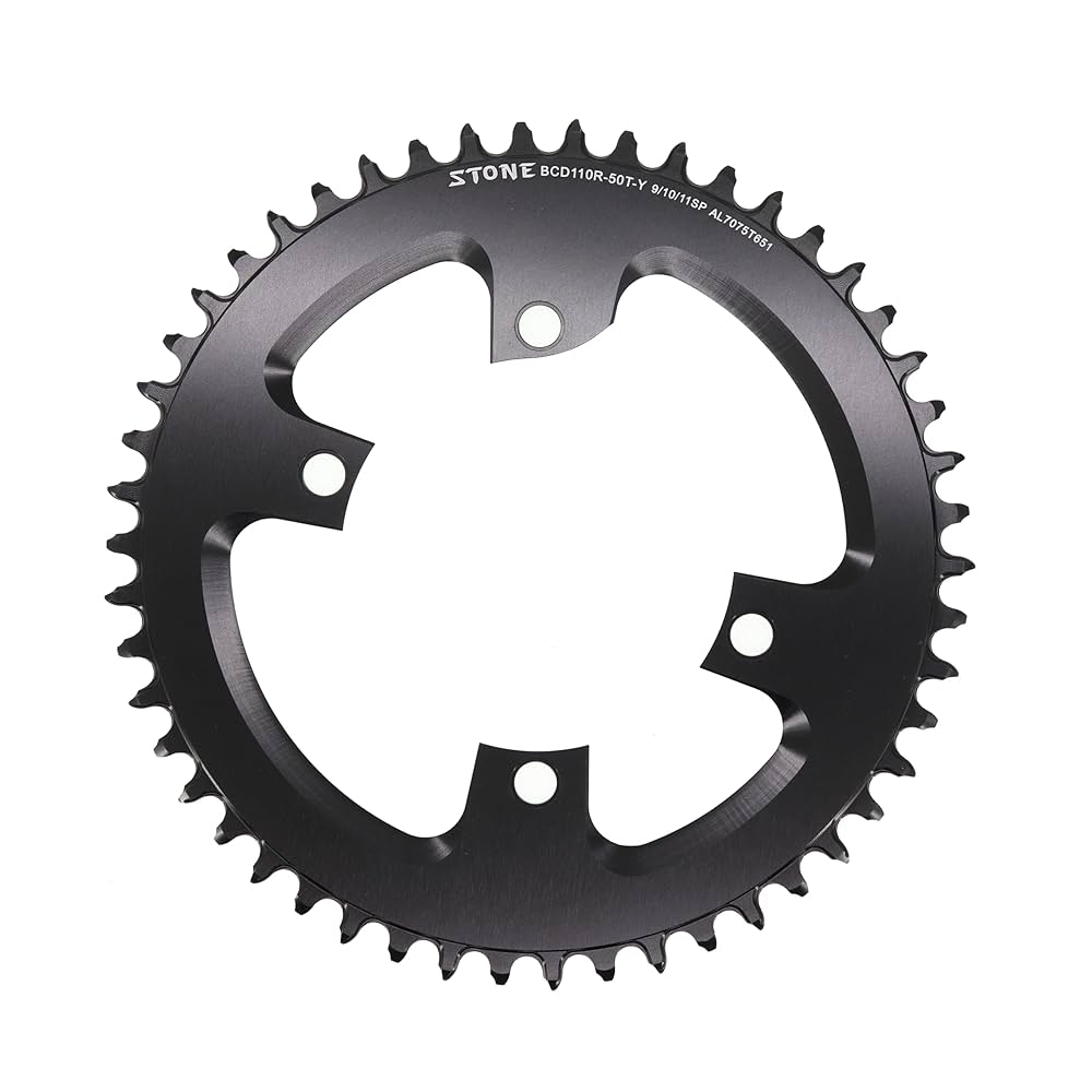 STONE 54T チェーンリング BCD110mm　ナローワイド　シングル用 Amazon | STONE ラウンドシングルチェーンリング 110BCD R7000